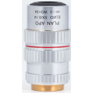 Motic Plan apocromat. obiectiv PA ELWD 5X/0.140 (wd 34mm) Ajustare pafocalitate