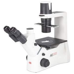 Motic Microscop inversat AE2000 trino, infinity, 40x-200x, phase, Hal, 30W