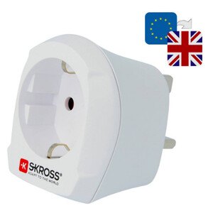 Skross Adaptor de călătorie de la Europe la Marea Britanie