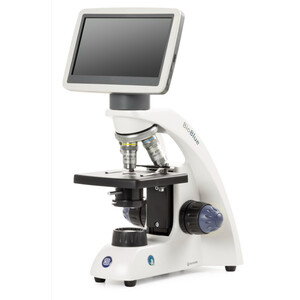 Euromex Microscop BioBlue, BB.4200-LCD, 7 inch LCD Bildschirm, SMP 4/10/S40x Objektiven, DIN, 40x - 400x, 10x/18, LED, 1W, einfacher Objekttisch