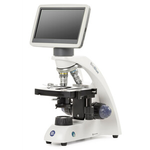 Euromex Microscop BioBlue, BB.4220-LCD, ecran LCD de 7 inch, Obiective SMP 4/10/S40x, DIN, 40x - 400x, 10x/18, LED, 1W, Masa X-Y