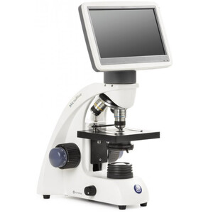 Euromex Microscop MicroBlue, MB.1051-LCD, ecran LCD de 5,6 inch, obiective achr. 4/10/S40x, perf. DIN 35mm, 40x - 400x, LED, 1W, Masa X-Y