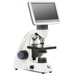 Euromex Microscop MicroBlue, MB.1051-LCD, 5.6 inch LCD Bildschirm, Achr. 4/10/S40x Objektive, DIN 35mm perf., 40x - 400x, LED, 1W, Kreuztisch