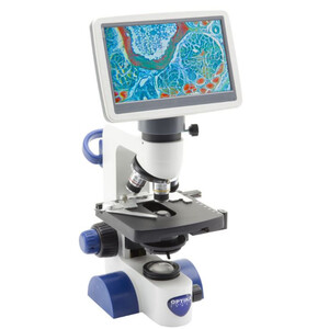 Optika Microscop B-62V, Ecran, 7 inch, DIN, achro, 40-400x, LED, 1W, Masa X-Y, Condensator Abbe