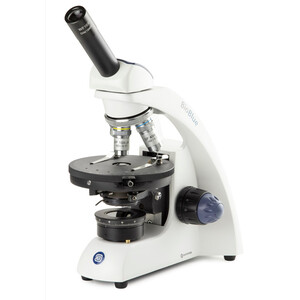 Euromex Microscop Mikroskop BioBlue, BB.4240-P-DLED, mono, pol, DIN, semiplan, 40x-600x, 10x/18, LED, 1W , akku
