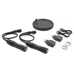 Optika Pereche de brațe de iluminat CL-33 cu placă de fixare magnetică, USB