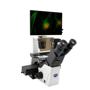 IM-300LD4D Microscop digital inversat cu fluorescență LED, 400x, IOS LWD PLAN F, 4 sloturi pentru set de filtre goale