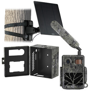 ZEISS Cameră  viata sălbătică Set Secacam 7 & carcasă metalică & panou solar