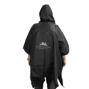 Summit-Creative Poncho de ploaie negru