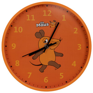 DieMaus Ceas de perete pentru copii portocaliu
