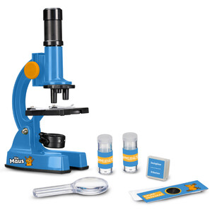 DieMaus Set microscop pentru copii cu husă inclusă