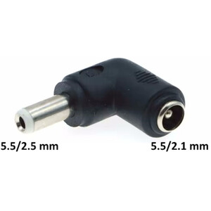 Pierro Astro Conector unghiular 5,5/2,1 mm la 5,5/2,5 mm