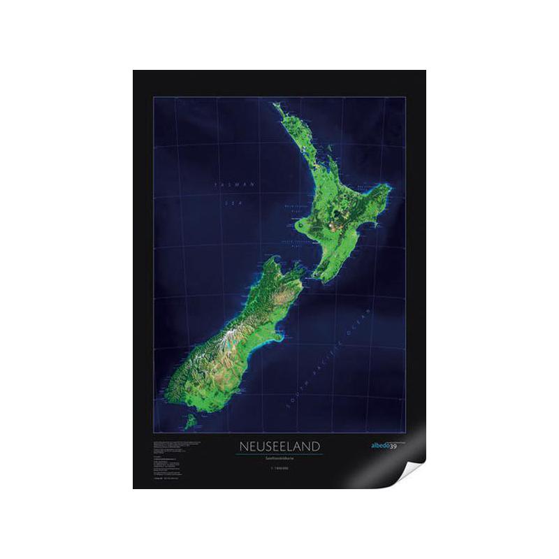 albedo 39 Harta Noua Zeelandă