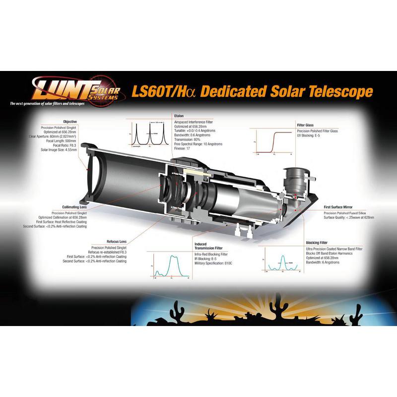 Lunt Solar Systems Telescop solar Lunt ST 60/500 LS60T Ha B1200 C OTA