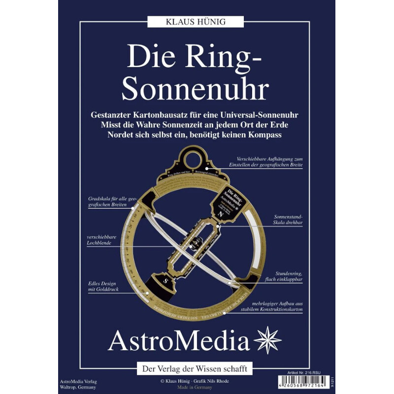 AstroMedia Sundial Ceas Solar inelar