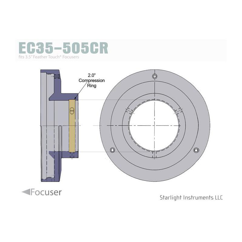 Starlight Instruments Adaptor de inchidere 3,5" cu inel de compresie