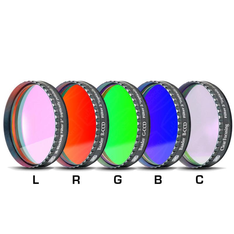 Baader Set filtre LRGBC-CCD-2" , RGB cu filtru transparent si de blocare UV/IR / L