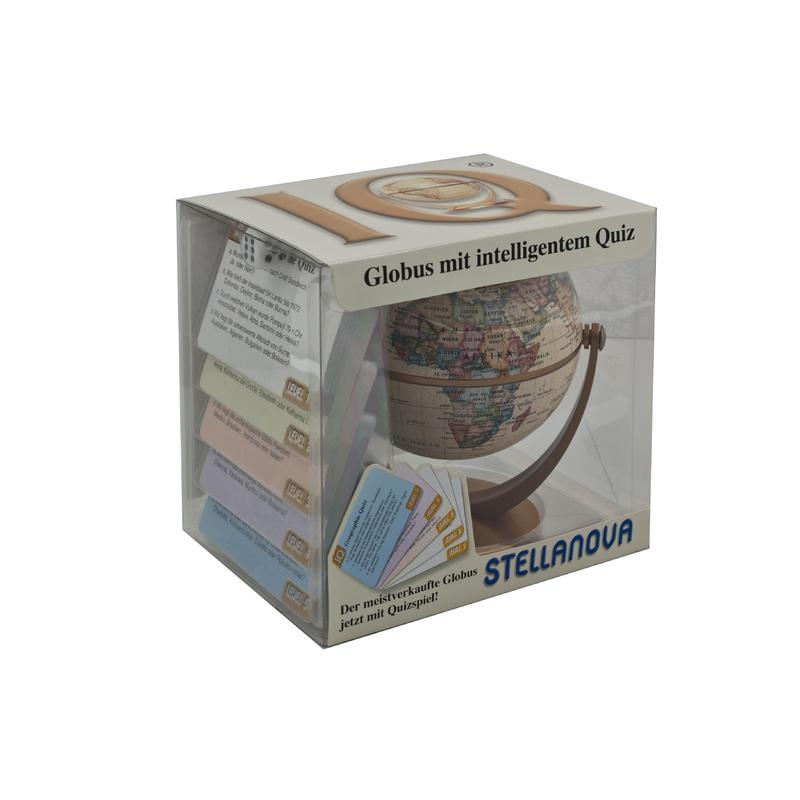 Stellanova Glob rotativ cu IQ-Quiz, design Antik 10cm