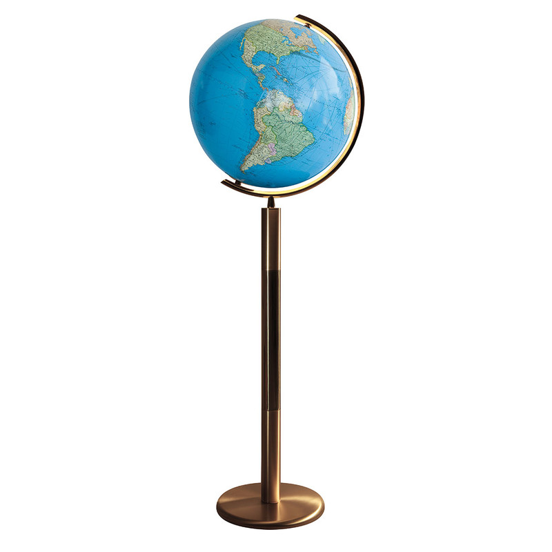 Columbus Glob cu stand Duo Alamă 40cm (Engleză)