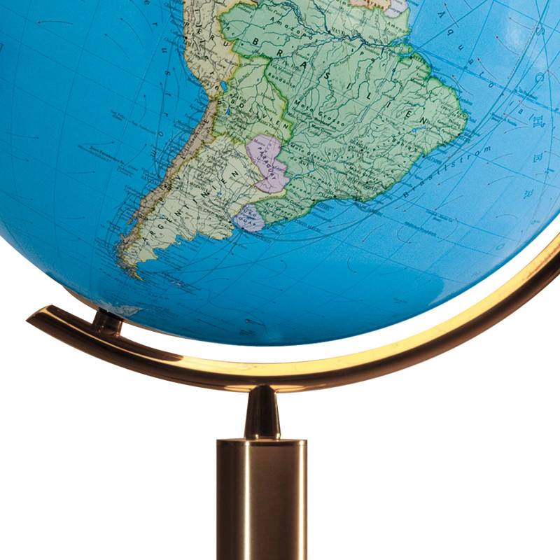 Columbus Glob cu stand Duo Alamă 40cm (Engleză)