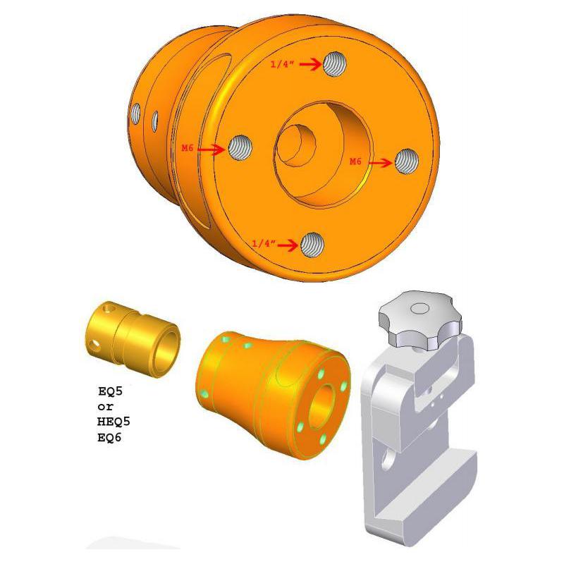Geoptik Contragreutate Adaptor tija contragreutati pentru EQ-5 / GP