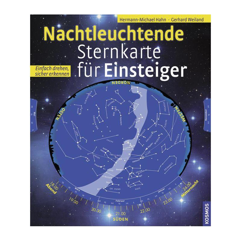 Kosmos Verlag Harta stelară  fosforescentă pentru începători