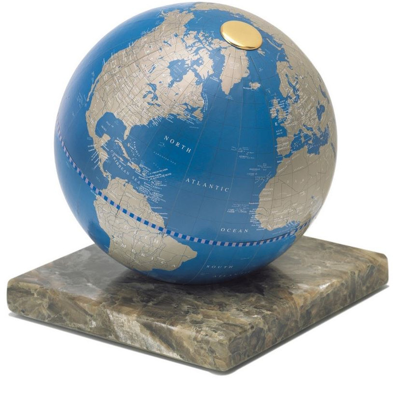 Zoffoli living Glob Stone Blue metallico 22cm