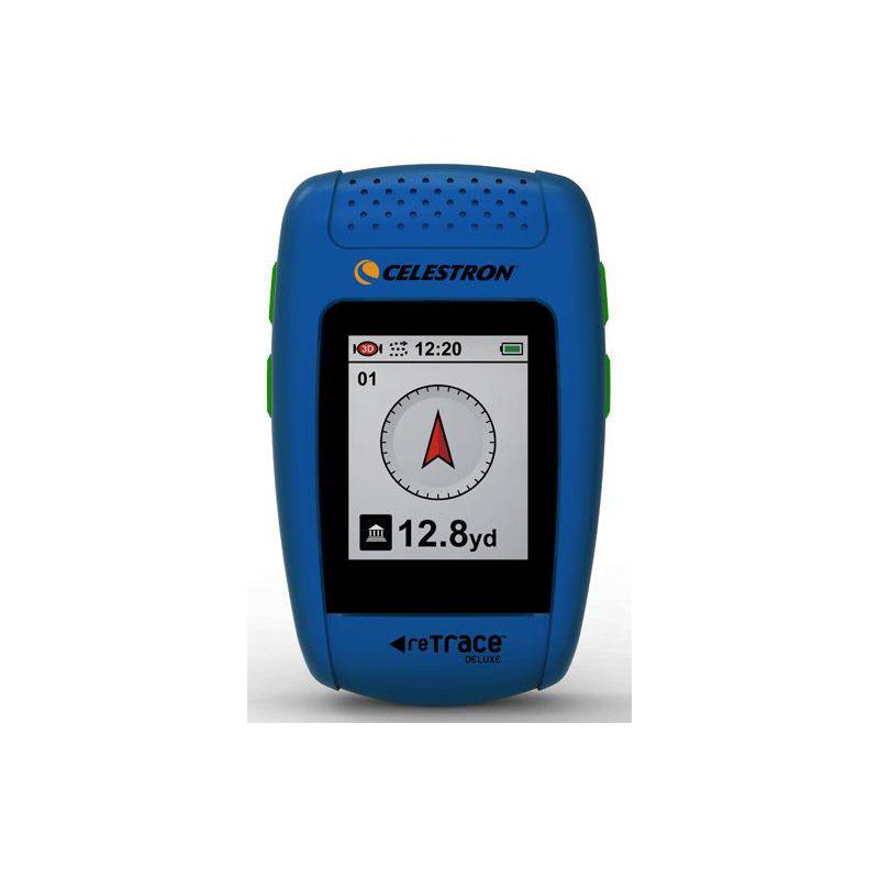 Celestron Tracker GPS reTrace Deluxe cu busolă digitală, de culoare albastră