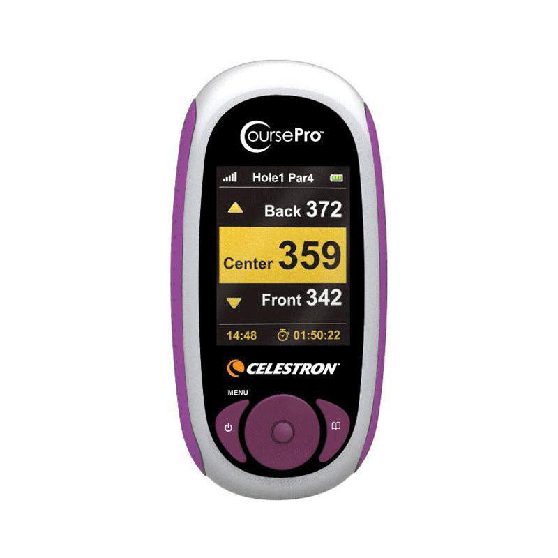 Celestron Kompass CoursePro Golf Navi GPS Rangefinder, flieder