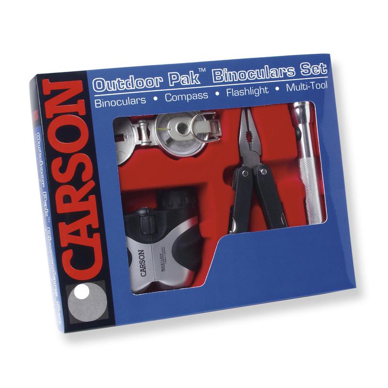 Carson Set Outdoor cu binoclu şi busolă