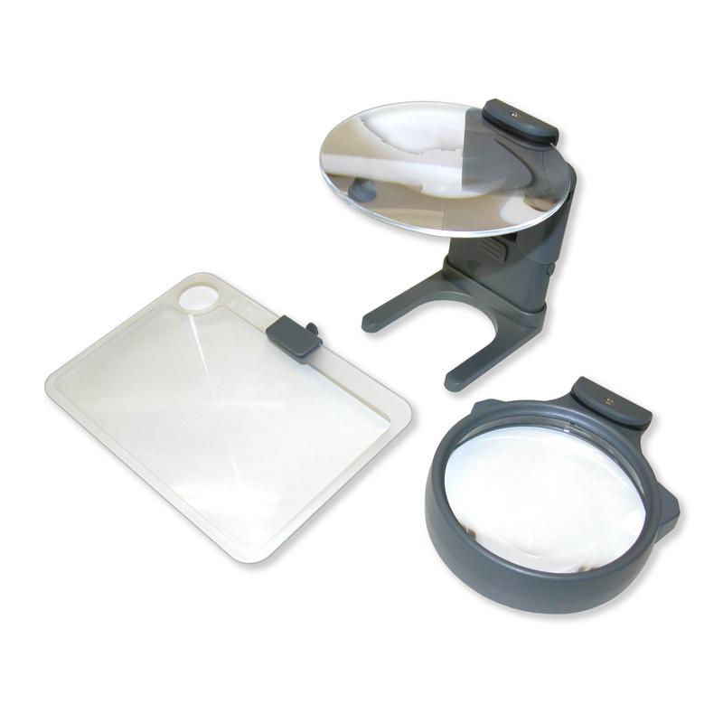 Carson Lupa Set 3 lupe Hobby Magnifier, cu iluminare