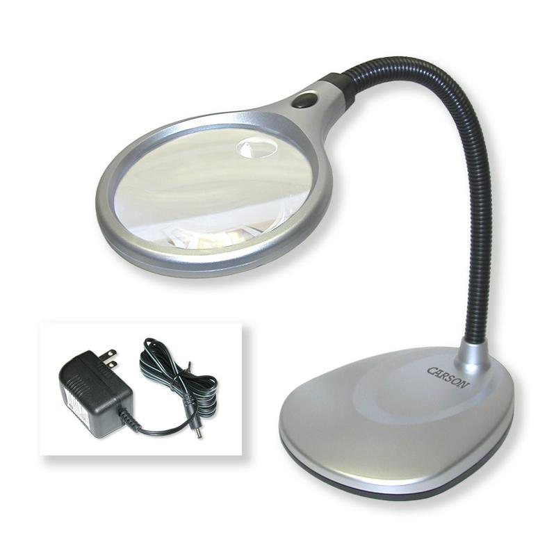 Carson Lupa Lampă de masă DeskBrite-200 cu lupă 2x/5x integrată