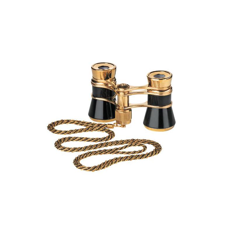 Eschenbach Opera glasses Glamour 3x25 black-gold cu lănţişor