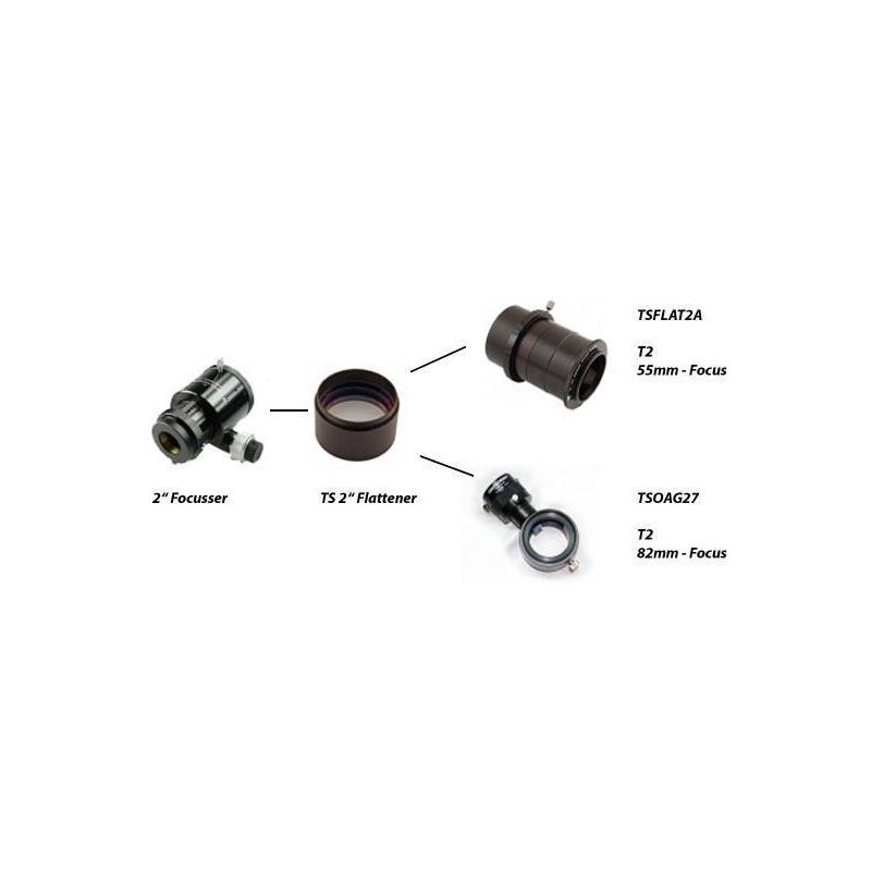TS Optics Field Flattner 2" pentru Ritchey-Chretiens fără scurtare