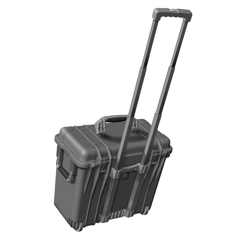 PELI Cutie M1440 de culoare neagră cu spumă şi role