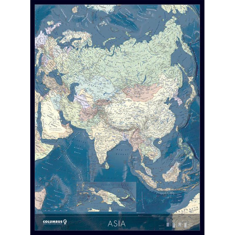 Columbus Hartă continentală Asia KK2021AS