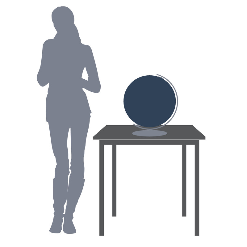 Columbus Glob Duorama 40cm piele netedă cămilă