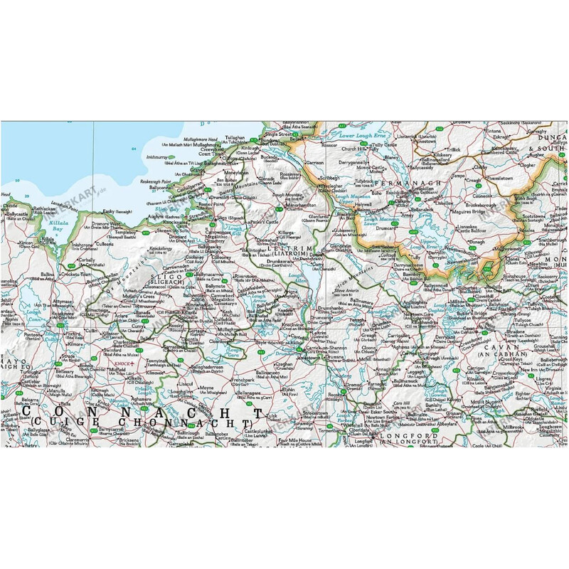 National Geographic Harta Irlanda (76 x 91 cm)