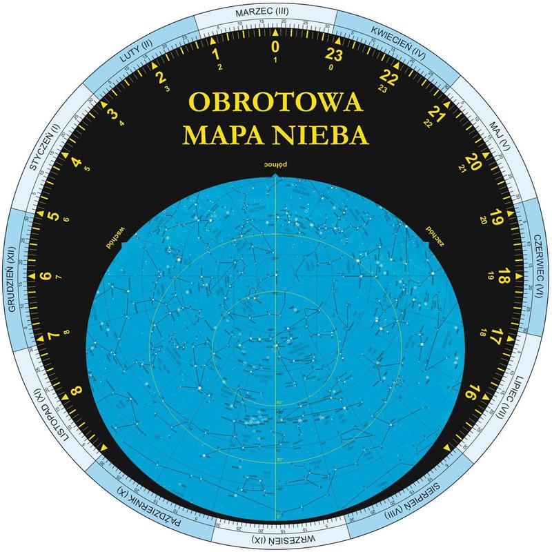 AstroCD Harta cerului Obrotowa mapa nieba