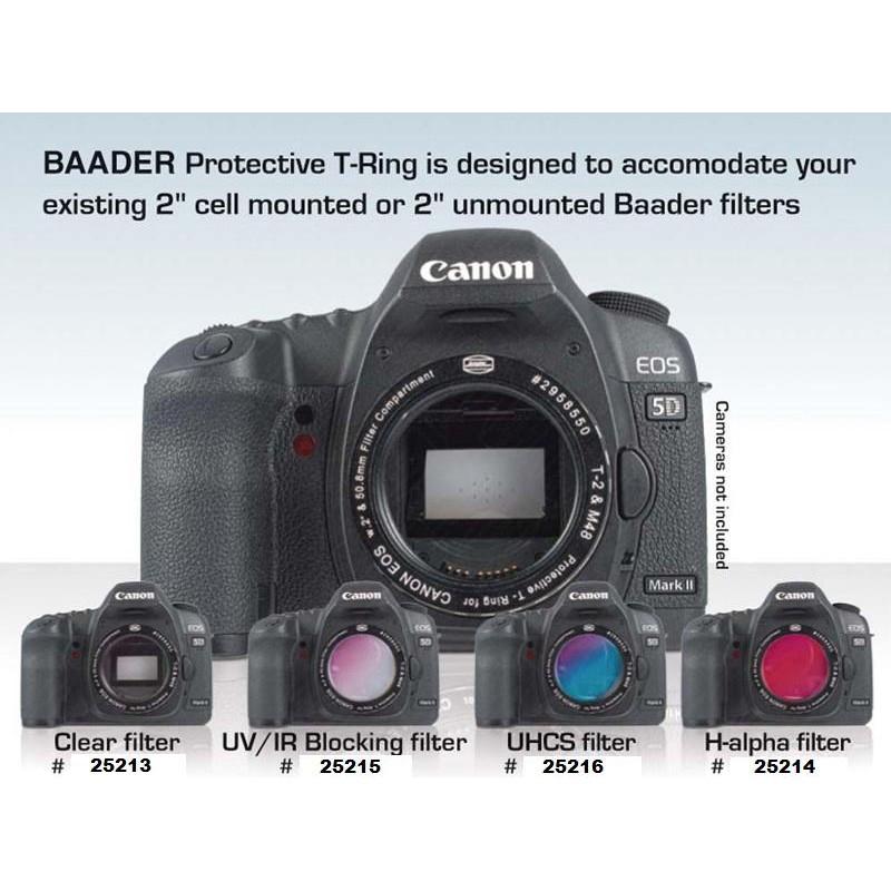 Baader Adaptoare foto Inel T Protective CANON DSLR cu filtru de sticlă-filtru protecţie praf 50.4 x 3mm integrat