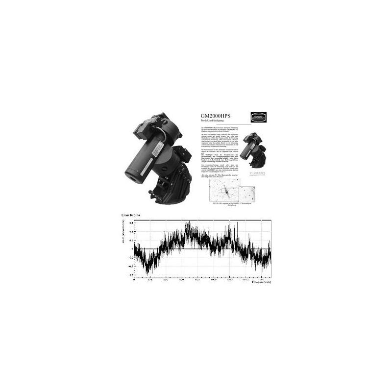 10 Micron Montura Pachet complet montură  GM 2000 HPS  "Monolith" GoTo cu diverse accesorii