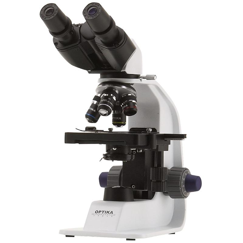 Optika Microscop B-159, bino, DIN, achro, Kreuztisch, 40x-1000x, LED 1W