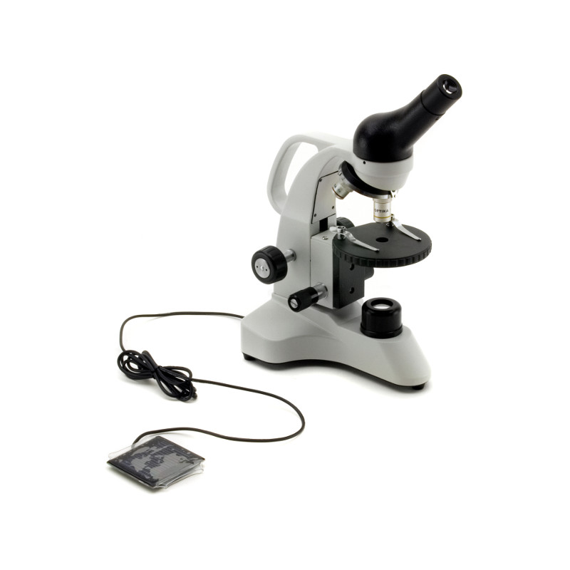 Optika Microscop monocular 400x, LED, cu panou solar  B-20 Polar