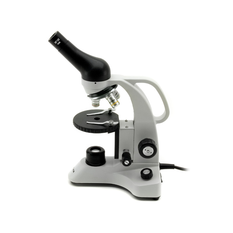 Optika Microscop monocular 400x, LED, cu acumulatori B-20R