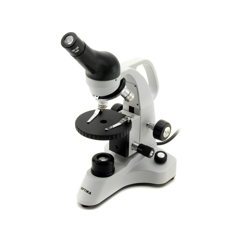 Optika Microscop monocular 400x, LED, cu acumulatori B-20R