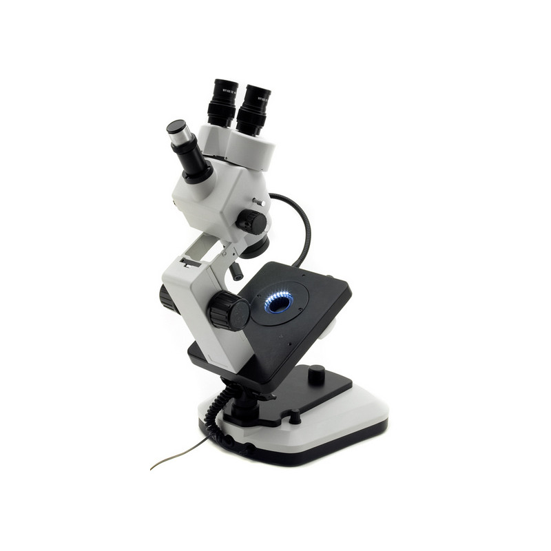 Optika Microscop geologic stereo cu zoom OPTIGEM-2, stand inclinabil