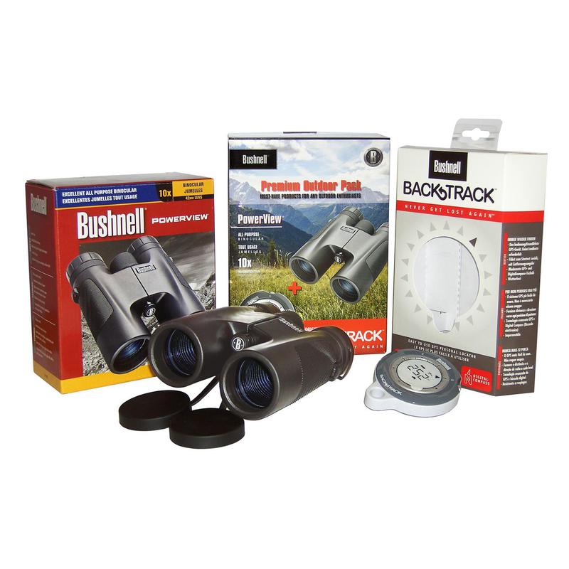 Bushnell Set acţiune Powerview Binoclu 10x42  +GPS BackTrack