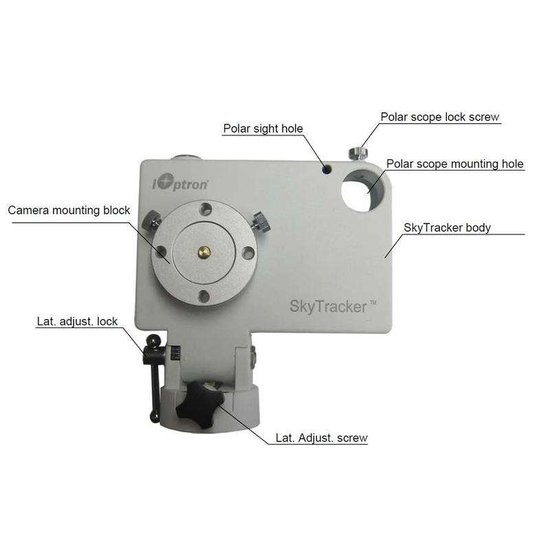 iOptron Montura Unitate de ghidare SkyTracker pentru astrofotografie neagră