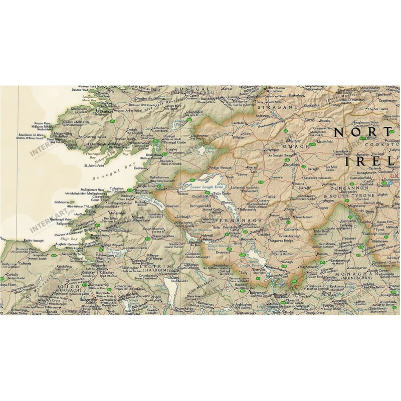 National Geographic Harta Irland (76 x 91 cm)