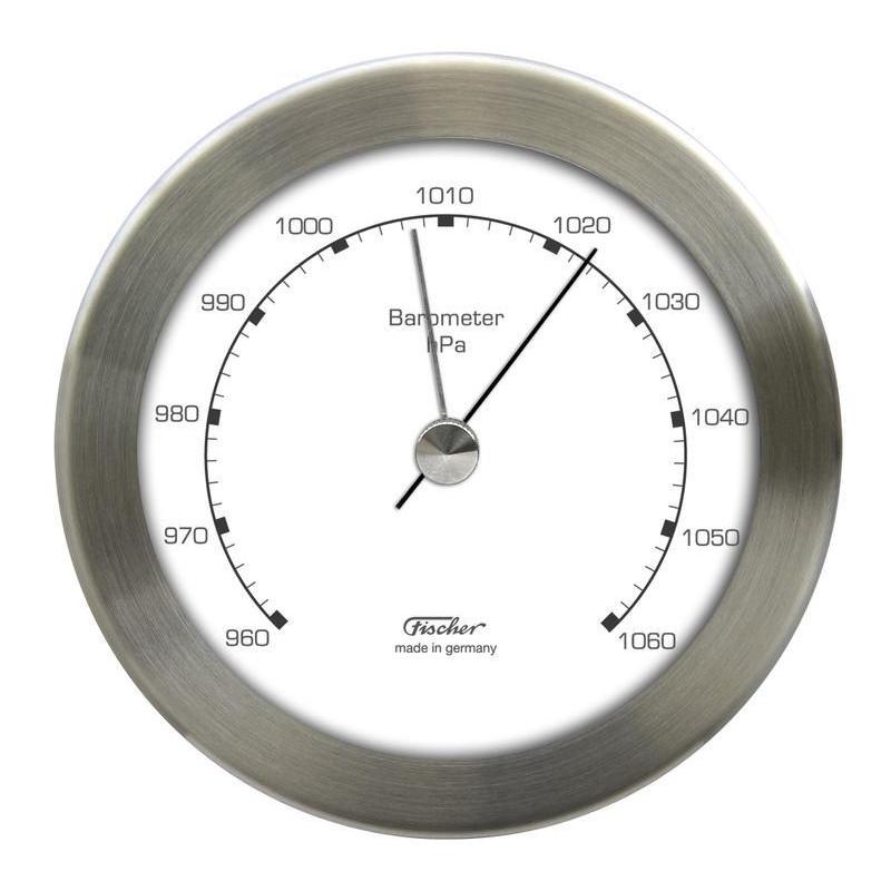 Eschenbach Statie meteo 528211 aneroid barometer, stainless steel